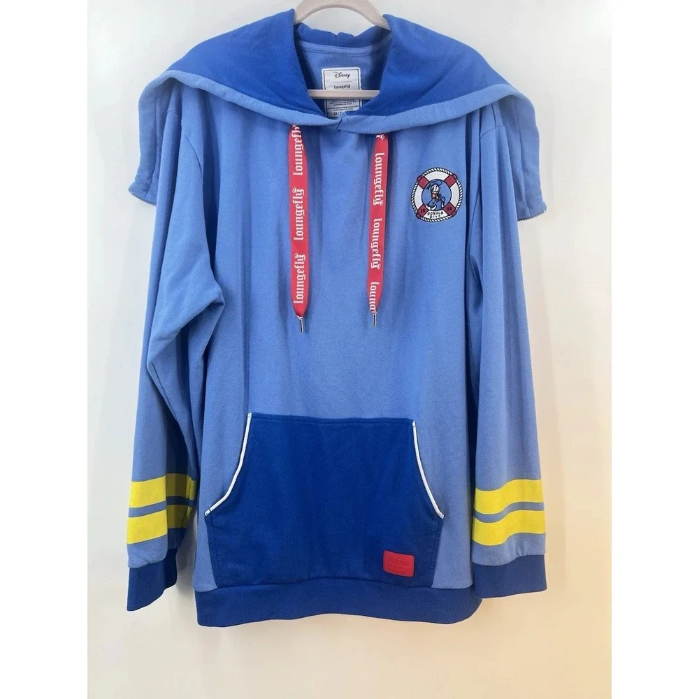 Disney Loungefly Donald Duck Sailor Cosplay Hoodie Unisex 2X Disneybound Retro